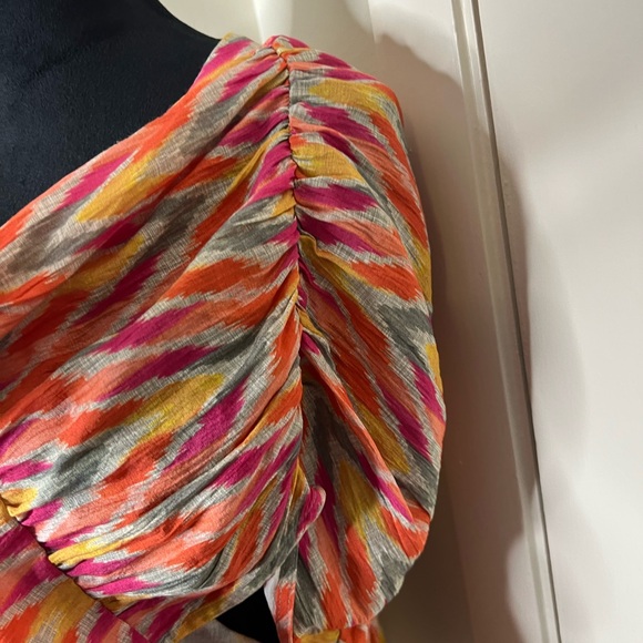 Westbound Multicolor Button-Up Blouse - Picture 3 of 3